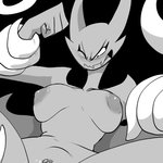 1:1 2020 abdominal_bulge absurd_res angry anthro barely_visible_genitalia barely_visible_pussy black_background bound breasts cropped demon dr._pizza_boi female fist forced genitals greyscale hi_res lucia_(satina) monochrome nipples nude one_eye_closed pussy rape satina_wants_a_glass_of_water sex simple_background solo tentacle_rape tentacle_sex tentacles