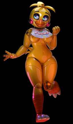 3_toes 4_fingers anthro areola bib big_breasts blue_eyes breasts dark_areola dark_nipples eyeshadow feet female fingers front_view glistening glistening_body glistening_eyelids glowing glowing_eyes machine makeup navel nipples non-mammal_breasts non-mammal_navel non-mammal_nipples profanity purple_eyeshadow smile solo tail text thick_thighs toes wide_hips yellow_body jizzyfox jizzyfox_(modeler) five_nights_at_freddy's five_nights_at_freddy's_2 scottgames toy_chica_(fnaf) animatronic avian bird chicken galliform phasianid robot robot_anthro 2025 3d_(artwork) digital_media_(artwork) english_text full-length_portrait portrait
