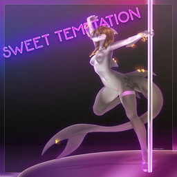 anthro breasts female genitals gold_(metal) hair nipples non-mammal_breasts non-mammal_nipples nude piercing pole smile solo stripper_pole tail vulva skygracer sweet_temptation_club juicy_(sweet_temptation_club) aquatic fish shark absurd_res digital_media_(artwork) hi_res shaded
