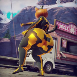 anthro big_breasts big_butt black_bodysuit black_clothing black_skinsuit black_tail bodysuit breasts butt clothing commercial_vehicle dancing day delivery_(commerce) delivery_vehicle female food food_truck for_a_head fruit huge_butt medium_truck mountain multi-stop_van multicolored_bodysuit multicolored_clothing multicolored_skinsuit music orange_body orange_bodysuit orange_clothing orange_ears orange_skinsuit outside plant pumpkin pumpkin_head rear_view shaking_butt skinsuit solo synced_to_music tail thick_thighs three-quarter_view tight_clothing tree truck two_tone_bodysuit two_tone_clothing two_tone_skinsuit van vehicle ctgiantess epic_games fortnite spice_(fortnite) felid feline mammal object_head 1:1 2025 3d_(artwork) 3d_animation animated digital_media_(artwork) short_playtime sound video