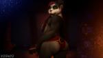 anthro black_body black_fur black_hair breasts butt female fur furniture green_eyes hair inside jewelry pose solo stool teeth zushou blizzard_entertainment warcraft bear mammal pandaren 16:9 3d_(artwork) 4k absurd_res digital_media_(artwork) hi_res pinup widescreen