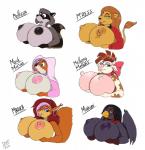 2018 absurd_res alien anthro avian beak big_breasts bird bovid bovine breasts caitian canid canine cattle corvid corvus_(genus) disney drxii felid female fox fur hair hi_res huge_breasts m'ress maid_marian mammal marika_(teer) melissa_raccoon mellany_mellons morgan_(disambiguation) multicolored_hair nipples non-mammal_breasts non-mammal_nipples oscine passerine procyonid raccoon raven red_fox robin_hood_(disney) rodent sciurid solo star_trek star_trek_the_animated_series teer the_raccoons tree_squirrel true_fox two_tone_hair