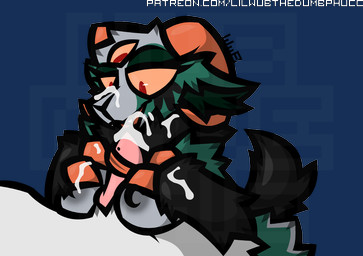 3_eyes anthro black_body black_fur bodily_fluids breast_play breasts cum cum_on_face cum_on_hand duo ears_down faceless_character faceless_male female fur genital_fluids green_body green_fur hooves horn inner_ear_fluff knot looking_down looking_pleasured male male/female multi_eye neck_tuft pivoted_ears red_eyes sex short_tail simple_background smile tail titfuck transparent_background tuft white_body white_fur yellow_sclera wub_(artist) lilith_(deaniealaska) bovid canid canine caprine caprine_demon demon goat goat_demon mammal alpha_channel signature watermark