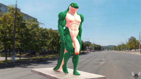 5_fingers 5_toes abs anthro balls big_balls big_penis black_eyes black_spots bouncing_balls bouncing_penis countershading feet fingers flaccid foreskin front_view genitals glans green_body green_scales huge_penis humanoid_feet humanoid_genitalia humanoid_hands humanoid_penis long_penis male markings muscular muscular_anthro muscular_male music nipples nude overbite penis photo_background pink_nipples plantigrade red_glans scales sharp_teeth solo spots spotted_body spotted_scales tail_spines tan_body tan_penis tan_scales teeth toes underbite vein veiny_penis walking yellow_sclera connivingrat sound_warning helm_(connivingrat) crocodile crocodilian reptile scalie 16:9 2021 3d_(artwork) 3d_animation animated digital_media_(artwork) hi_res high_framerate loop mixed_media photography_(artwork) short_playtime sound source_filmmaker_(artwork) video widescreen