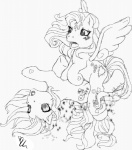 blush cutie_mark duo feathered_wings feathers female female/female feral feral_on_feral magic on_model open_mouth pre-g4 quadruped sex simple_background tail white_background wing_boner wings buttercup_saiyan hasbro mlp_g3 my_little_pony my_little_pony:_dancing_in_the_clouds my_little_pony_(2003) mythology sky_wishes star_catcher_(pre-g4) equid equine mammal mythological_creature mythological_equine pegasus greyscale monochrome