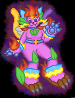 2_tails :3 aura biped breasts cloud_wings electricity fangs featureless_breasts featureless_crotch female fire flaming_hair front_view gesture ice leaf levitation metal metal_claws multi_tail multicolored_body nude paws pink_body pointy_ears pseudo_hair rainbow_body rock slightly_chubby solo sparklefur sparkles tail teeth toony unusual_anatomy unusual_wings water waving whiskers wings yuurg iris_(yuurg) elemental_creature elemental_humanoid fairy humanoid pixie 2023 digital_media_(artwork) full-length_portrait hi_res portrait trans_(lore) trans_woman_(lore)