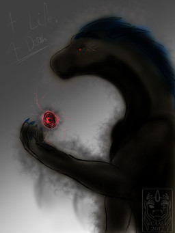 dark death electricity energy scar shadow solo gabriel1393 caal_(gabriel1393) dinosaur dromaeosaurid prehistoric_species reptile scalie theropod velociraptor 2018 absurd_res hi_res signature