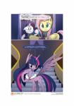 2015 absurd_res angry collar comic creepy cutie_mark dialogue digital_media_(artwork) english_text equid equine feathered_wings feathers female feral fluttershy_(mlp) friendship_is_magic gashiboka group hasbro hi_res horn mammal mane my_little_pony mythological_creature mythological_equine mythology pegasus rarity_(mlp) smile text twilight_sparkle_(mlp) unicorn url winged_unicorn wings