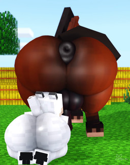 after_orgasm after_sex anal anal_penetration animal_genitalia animal_penis anthro anthro_on_feral anthro_penetrating anthro_penetrating_feral anthrofied anus ball_size_difference balls balls_deep bestiality big_anus big_balls big_butt black_anus black_balls black_body black_eyes black_mane black_pawpads black_penis black_skin black_tail bodily_fluids brown_body brown_ears brown_skin butt cum cum_inside cum_on_ground cum_splatter detailed_background duo equine_genitalia equine_penis erection feral feral_penetrated from_behind_position fur genital_fluids genitals glistening glistening_anus glistening_balls glistening_body glistening_genitalia glistening_penis glistening_skin grass grass_field hay hay_bale hooves huge_anus huge_butt larger_penetrated leg_markings lying male male/male male_penetrated male_penetrating male_penetrating_male mane markings nude obscured_penetration on_back open_mouth oral orgasm outside pawpads pear-shaped_figure penetration penile penile_penetration penis perching_position plant puffy_anus rear_view rimming sex sitting_on_object size_difference snout_fuck socks_(marking) tail thick_thighs tree white_body white_ears white_sclera white_skin white_tail wide_hips willie_piv microsoft minecraft mojang roblox xbox_game_studios canid canine canis equid equine horse mammal wolf 2026 3d_(artwork) 3d_animation animated digital_media_(artwork) hi_res high_framerate multiple_scenes no_sound short_playtime video
