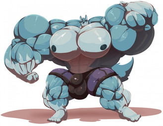 5_toes anthro balls big_balls big_bulge big_muscles big_pecs big_penis boxer_briefs bulge clothing feet flexing genitals grin huge_balls huge_bulge huge_muscles huge_pecs huge_penis hyper hyper_balls hyper_bulge hyper_genitalia hyper_muscles hyper_pecs hyper_penis looking_at_viewer male muscular muscular_anthro muscular_male nipples pecs penis simple_background smile solo toes underwear white_background bobert darius_(teranticdragon) canid canine canis mammal wolf 2020