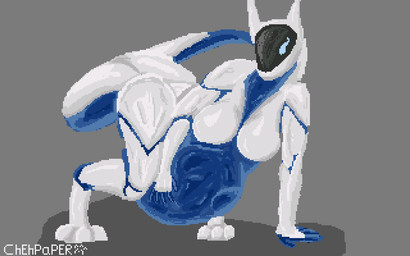 abdominal_bulge all_fours anthro belly bloated breasts female simple_background soft_vore solo vore chehpaper synth_(vader-san) 16:10 digital_media_(artwork) pixel_(artwork) widescreen