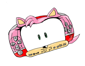 accessory anthro clothing dress female green_eyes handheld_console headband helpless inanimate_transformation limbless mouthless pink_body red_headband simple_background solo surprised transformation white_background redflare500 playstation playstation_portable sega sonic_the_hedgehog_(series) sony_corporation sony_interactive_entertainment amy_rose animate_inanimate eulipotyphlan hedgehog mammal 2007 colored hi_res