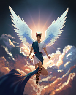 anthro black_hair brown_body brown_eyes brown_fur christian_cross christian_symbol cloud cross cross_necklace feathered_wings feathers femboy flying fur hair halo jewelry male necklace pink_nose religion religious_symbol solo spread_wings wings lulywoolf christianity philip_(sig_squeak) angel beechey_ground_squirrel california_ground_squirrel ground_squirrel mammal rodent sciurid 2023 hi_res