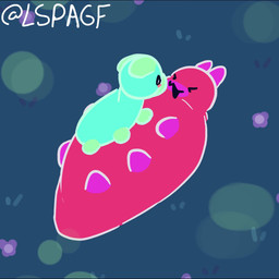 ambiguous_gender burp_fetish burp_inflation burp_kissing burping burping_in_mouth duo feral green_body holding_burp kissing lying on_back on_front on_top_of_belly red_body size_difference slap slapping_belly lspagf bits_and_bops flow_worms_(bits_and_bops) 1:1 absurd_res animated hi_res short_playtime sound video