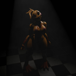 3_toes 4_fingers anthro areola beakless blood blood_on_arm blood_on_breast blood_on_face blood_on_hand blood_on_teeth bodily_fluids breasts checkered checkered_floor creepy dark eyelashes fangs feet female fingers glistening glistening_body grin grinning_at_viewer high-angle_view hollow_eyes horror_(theme) looking_at_viewer machine medium_breasts nightmare_fuel nipples non-mammal_breasts open_mouth purple_areola purple_nipples smile smiling_at_viewer soft_abs solo standing talons teeth thick_thighs toes wide_hips yellow_body atumalaca atumalaca_(modeler) five_nights_at_freddy's five_nights_at_freddy's_2 scottgames toy_chica_(fnaf) animatronic avian bird chicken galliform phasianid robot robot_anthro 2025 3d_(artwork) digital_media_(artwork) full-length_portrait hi_res portrait