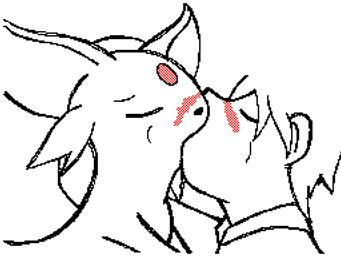ambiguous_gender ambiguous_on_human bestiality bestiality_kiss blush eyes_closed female feral french_kissing hug human_on_feral interspecies kiss_on_lips kissing making_out male male/ambiguous male_on_feral pokephilia simple_background white_background madarao414 nintendo pokemon eeveelution espeon generation_2_pokemon human mammal pokemon_(species) 4:3 animated animated_gif digital_media_(artwork) flipnote_studio_(artwork) low_res short_playtime spot_color