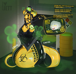 apode bdsm bondage bound brainwashing bulge chastity_bulge chastity_device clothing drone gas gas_mask gloves handwear hazard_symbol hazmat hazmat_suit hypnosis latex latex_clothing latex_skinsuit legless living_tail lock_bulge lock_symbol mask mind_control musk null null_bulge open_mouth radioactive serpentine skinsuit snake_hood snake_tail symbol tail tight_clothing unusual_anatomy unusual_tail rubberjett european_mythology greek_mythology mythology centaur draconcopode equid equid_taur humanoid_taur mammal mammal_taur naga reptile scalie snake taur absurd_res hi_res