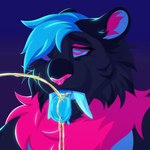 anthro bodily_fluids genital_fluids hypnotic_eyes solo urine urine_in_mouth watersports saberfuz felid mammal prehistoric_species saber-toothed_tiger 1:1 absurd_res animated hi_res short_playtime trans_(lore) trans_man_(lore)