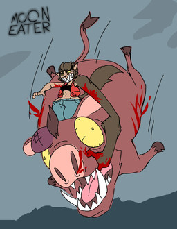 big_arms big_butt big_grin big_teeth blood blood_on_hand bloodshot_eyes bodily_fluids bottomwear breasts bruised butt clothing dark_body dark_skin dazed denim denim_bottomwear denim_clothing duo eyelashes falling female feral grin humanoid_pointy_ears jacket jeans logo male nosebleed pants pointy_ears sharp_teeth simple_background small_breasts smile tail teeth thick_eyelashes tomboy topwear transformation wide_hips wolf_tail diegutan mythology danver_the_werewolf canid canine canis domestic_pig humanoid mammal mythological_canine mythological_creature suid suine sus_(pig) werecanid werecanine werecreature werewolf wolf hi_res