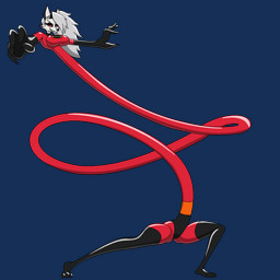 anthro bodysuit clothing cosplay crossover_cosplay elastic female latex latex_bodysuit latex_clothing latex_skinsuit simple_background skinsuit solo tight_clothing transparent_background themadastronaut disney hellaverse helluva_boss mythology pixar the_incredibles helen_parr loona_(helluva_boss) canid canid_demon canine demon hellhound mammal mythological_canine mythological_creature 1:1 alpha_channel crossover digital_media_(artwork) hi_res
