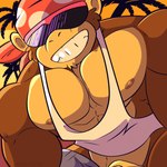 abs anthro clothing eyewear fur kerchief looking_at_viewer male muscular muscular_anthro muscular_male nipples pecs shirt smile solo sunglasses tank_top topwear fizzyjay donkey_kong_(series) nintendo funky_kong ape gorilla haplorhine mammal primate 1:1 digital_media_(artwork) hi_res