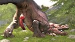 claws erection feral genitals grass knot looking_at_viewer male penile penis plant presenting presenting_penis pubic_boot rock scales solo teeth tree barlu capcom monster_hunter anjanath brute_wyvern dinosaur prehistoric_species reptile scalie 3d_(artwork) digital_media_(artwork) hi_res source_filmmaker_(artwork)