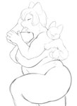 anthro big_breasts breasts butt duo eyes_closed female fur hair hug hugging_another hugging_from_behind inverted_nipples lying male male/female nipples nude on_side overweight sleeping thick_thighs tongue tongue_out wide_hips marzuyo nintendo pokemon generation_1_pokemon generation_4_pokemon mammal munchlax pokemon_(species) snorlax digital_media_(artwork) hi_res mother_(lore) mother_and_child_(lore) mother_and_son_(lore) parent_(lore) parent_and_child_(lore) parent_and_son_(lore) son_(lore)