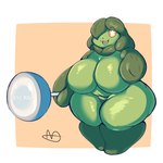 anthro big_breasts breasts female food green_body huge_breasts huge_thighs orange_eyes overweight plant solo spinach strong_female thick_thighs vegetable weights lightmizano spinacia-chan_(lightmizano) canid elemental_creature flora_fauna living_spinach mammal 1:1 hi_res