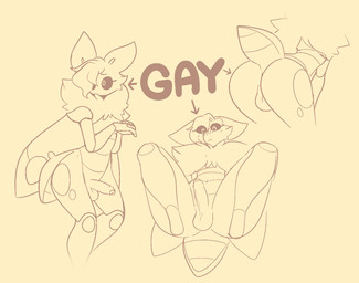 anthro anus arrow_sign balls black_sclera blush blush_lines butt butt_markings fur genitals hair humanoid_genitalia humanoid_penis male markings neck_tuft nude penis perineum presenting presenting_penis solo stated_homosexuality stated_sexuality tail tail_markings text tuft wings conditional_dnp welwraith taro_(welwraith) arthropod insect lepidopteran moth hi_res monochrome