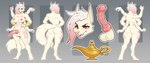 6_arms animal_genitalia animal_penis anthro balls breasts collar cuff_(restraint) equine_genitalia equine_penis erection fur genital_piercing genitals gold_(metal) gold_jewelry gradient_hair gynomorph hair intersex jewelry magic_lamp markings multi_arm multi_limb nipple_piercing nipples nude penis penis_piercing piercing pink_hair restraints solo tan_body tan_fur wrist_cuffs mrincred tedra canid canine canis jackal mammal 2025 hi_res model_sheet