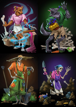 3_toes 5_fingers ambiguous_gender anthro apple apron arms_bent bag barefoot beaded_bracelet beaded_jewelry beads belt black_body black_claws black_eyebrows black_eyes black_fur black_nose black_tail blue_eyes blue_flower blue_headkerchief blue_kerchief bone bottomwear box bracelet breasts brown_belt brown_body brown_bottomwear brown_clothing brown_fur brown_hair brown_shorts button_(fastener) carrot chest_tuft claws closed_smile clothed clothed_anthro clothed_female clothed_humanoid clothed_male clothing coin container dirt drill eyebrows eyelashes eyes_closed feet female female_anthro female_humanoid finger_claws fingers flower fluffy fluffy_tail food footwear fruit fully_clothed fully_clothed_anthro fully_clothed_female fully_clothed_humanoid fully_clothed_male fur garden_gnome gardening gloves grass green_clothing green_gloves green_handwear green_overalls green_shirt green_topwear grey_clothing grey_footwear grey_shoes group hair hand_on_hip hand_on_own_hip handwear hat headgear headkerchief headwear holding_bone holding_potted_plant holding_spade horticulture jewelry kerchief kneeling larger_anthro larger_female larger_humanoid larger_male light looking_at_viewer magic magic_user male male_anthro male_humanoid mouth_closed one_glove orange_dress_shirt overalls patch_(fabric) paws pile_of_bones pink_clothing pink_hair_tie pink_scarf pink_shirt pink_topwear plank plant plant_pot pockets ponytail potted_plant purple_apron purple_clothing red_eyes scarf shirt shoes shorts shovel simple_background size_difference skeleton skirt smaller_ambiguous smelling_flower smile smiling_at_another sniffing socks spade_(shovel) tail toe_claws toes tools topwear torn_bottomwear torn_clothing torn_shirt torn_skirt torn_topwear tuft vegetable white_body white_bottomwear white_clothing white_footwear white_shorts white_skirt white_socks wide_brim_hat yellow_clothing yellow_gloves yellow_handwear yellow_hat yellow_headwear maron_art haunticulture mythology animated_skeleton canid canine elemental_creature flora_fauna food_creature humanoid living_fruit mammal mythological_canine mythological_creature undead werecanid werecanine werecreature werewolf 2022 adobe_photoshop_(artwork) colored digital_drawing_(artwork) digital_media_(artwork) hi_res lighting official_art shaded