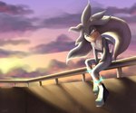 male practice solo sunset polarisart archie_comics idw_publishing sega sonic_the_hedgehog_(archie) sonic_the_hedgehog_(comics) sonic_the_hedgehog_(idw) sonic_the_hedgehog_(series) silver_the_hedgehog eulipotyphlan hedgehog mammal digital_drawing_(artwork) digital_media_(artwork) digital_painting_(artwork) hi_res