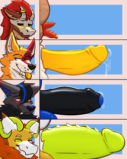 animal_genitalia anthro balls blep blush bodily_fluids bone bone_mask cetacean_genitalia chart circumcised dorenzo dripping erection foreskin fur genital_fluids genitals group hair horn humanoid_genitalia humanoid_penis leaking_precum male male/male markings mask noya_dlusk nude penile_spines penis penis_chart piercing precum precum_drip precum_on_penis shy simple_background skull skull_mask star_(marking) tongue tongue_out yellow_eyes caninewine penis_lineup caninewine_devan joshua_myste bat canid canine canis kobold mammal megabat scalie vampire wickerbeast wolf 4:5 absurd_res hi_res
