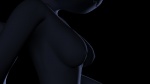 anthro black_background black_body blue_eyes breasts female nipples nude simple_background solo destiny_blackmoon destiny_(character) felid mammal 16:9 3d_(artwork) black_and_blue digital_media_(artwork) hi_res monochrome widescreen