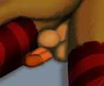 anthro balls butt close-up clothing genitals legwear male mostly_nude penis perineum solo tail thigh_highs weaselclaw werther hi_res