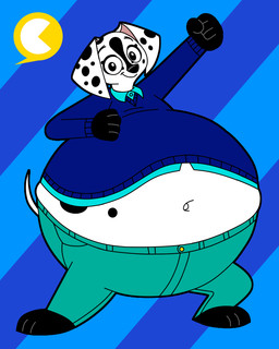 3_toes 4_fingers aged_up anthro belly big_belly big_butt black_body black_feet black_fur black_hands blue_bottomwear blue_clothing blue_pants blue_shirt blue_sweater blue_topwear bottom_heavy bottomwear breasts butt clothing collared_shirt dress_shirt exposed_belly eyelashes feet female fingers flat_chested fur huge_belly hyper hyper_belly looking_at_viewer midriff multicolored_body multicolored_fur navel obese obese_anthro obese_female overweight overweight_anthro overweight_female pants pear-shaped_figure round_body shirt smile solo sweater tail toes topwear white_body white_fur wide_hips pacster13 101_dalmatian_street 101_dalmatians disney dee_dee_(101_dalmatians) canid canine canis dalmatian domestic_dog mammal 2025 4:5