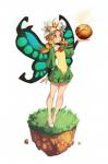 blonde_hair clothed clothing dress female grass hair happy hat headgear headwear humanoid_pointy_ears monster_girl_(genre) not_furry plant pointy_ears simple_background smile solo white_background wings vins-mousseux odin_sphere vanillaware mercedes_(odin_sphere) fairy humanoid 2016 digital_media_(artwork)