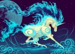 female feral galloping moon night pose quadruped running side_view simple_background solo renepolumorfous nintendo pokemon equid equine generation_1_pokemon mammal pokemon_(species) rapidash shiny_pokemon 2010 digital_media_(artwork)