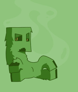 4_legs ambiguous_gender animal_genitalia bedroom_eyes cloaca genitals hooves narrowed_eyes plant presenting presenting_cloaca seductive smoke solo mcgriddy microsoft minecraft mojang xbox_game_studios creeper_(minecraft) elemental_creature flora_fauna hi_res