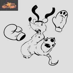 accessory anthro bodily_fluids buckteeth clothing detachable detachable_limbs dot_eyes drooling female floating_limbs headband headgear headwear open_mouth pawpads paws saliva short simple_eyes solo teeth tongue tongue_out deltarune undertale_(series) orange_(deltarune) mammal mouse murid murine rodent 1:1