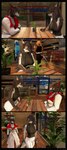 5_fingers anthro apron bartender bench beverage beverage_can blue_body blue_feathers bottomwear brown_body brown_fur brown_hair cafe clothed clothed_anthro clothed_female clothed_male clothing coat coffee_shop cybernetics dessert detailed_background dialogue doughnut drinking duo feathering feathers female fingers food fur furniture grass green_body green_eyes green_scales green_skin grey_body grey_fur grey_hair group hair half_clothed humanoid_hands inside long_hair machine male multicolored_body multicolored_fur notebook pants park pastry plant red_eyes sad scales shirt short_hair soda solo striped_body stripes table text topwear tree trio white_body white_fur xpasha122x petruz_(modeler) unauthorized_life amelia_(petruz) bird_(petruz) rat_(petruz) snake_(petruz) android avian bird canid canine canis cyborg jackal mammal murid murine rat reptile robot rodent scalie snake 3d_(artwork) absurd_res comic digital_media_(artwork) english_text hi_res huge_filesize