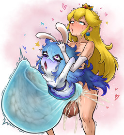 abdominal_bulge ahegao ambiguous_penetration anus balls belly big_balls big_belly big_penis blonde_hair bodily_fluids breasts clothing collarbone crown cum cum_inflation cum_inside duo excessive_cum excessive_genital_fluids female female_penetrated genital_fluids genitals gloves gloves_only gynomorph gynomorph/female gynomorph_penetrating gynomorph_penetrating_female hair handwear handwear_only headgear huge_belly huge_penis hyper hyper_belly hyper_genitalia hyper_penis inflation intersex intersex/female intersex_penetrating intersex_penetrating_female light_body light_skin long_ears long_hair looking_pleasured mostly_nude penetration penis pussy_juice_on_balls sex sweat sweatdrop sweating_profusely sweaty_arms sweaty_balls sweaty_breasts sweaty_genitalia sweaty_legs sweaty_thighs tan_inner_ear tongue tongue_out translucent translucent_belly translucent_body vaginal_fluids white_body white_ears tobato_the_dog mario_bros mario_plus_rabbids_sparks_of_hope nintendo raving_rabbids rayman_(series) ubisoft midnite_(mario_plus_rabbids) princess_peach ghost human lagomorph mammal rabbid spirit absurd_res hi_res
