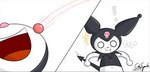 anthro exclamation_point female feral force_feeding forced gulp_(sound_effect) solo spade_tail swallowing tail cdrspark onegai_my_melody sanrio kuromi animal_humanoid demon humanoid lagomorph lagomorph_humanoid leporid leporid_humanoid mammal mammal_humanoid rabbit absurd_res hi_res