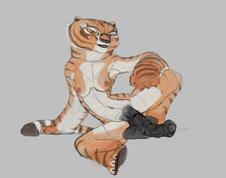 animal_genitalia animal_penis anthro areola arm_support balls big_penis biped breasts countershade_fur countershading crossgender equine_genitalia equine_penis feet flaccid flared_penis ftg_crossgender fti_crossgender fur genitals gynomorph gynomorph_anthro intersex intersex_anthro looking_at_viewer markings medial_ring navel nipples penis reclining sitting smile smiling_at_viewer soles solo spread_legs spreading striped_body striped_fur striped_markings striped_tail stripes tail tail_markings vein veiny_penis doomrior dreamworks kung_fu_panda master_tigress felid mammal pantherine tiger colored digital_media_(artwork) sketch