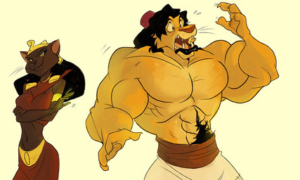 abs aladdin anthro biceps big_muscles black_hair cat clothed clothing crown disney duo fangs feline female grin hair half-dressed hat jewelry lion magic male mammal mirage muscles pants pecs plain_background pubes robes shenanigan surprise teeth topless transformation white_background
Rating: Safe
Score: 6
User: unforget
Date: June 13, 2014 abs aladdin anthro biceps big_muscles black_hair cat clothed clothing crown disney duo fangs feline female grin hair half-dressed hat jewelry lion magic male mammal mirage muscles pants pecs plain_background pubes robes shenanigan surprise teeth topless transformation white_background
Rating: Safe
Score: 6
User: unforget
Date: June 13, 2014