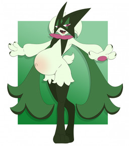 3_fingers 3_toes anthro belly big_belly biped digitigrade fangs feet female female_anthro fingers geometric_background handpaw looking_at_viewer mask navel open_mouth outie_navel pawpads paws plant pose pregnant pregnant_anthro pregnant_female short_tail simple_background solo standing tail teeth toes dima_(artist) nintendo pokemon elemental_creature flora_fauna generation_9_pokemon meowscarada pokemon_(species) colored digital_media_(artwork) full-length_portrait hi_res portrait