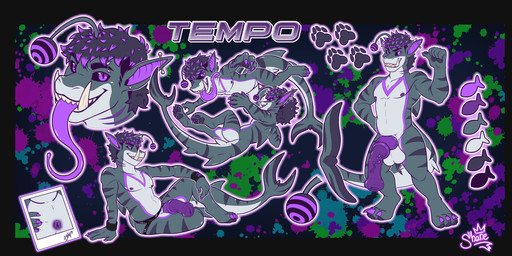 abisal_creature animal_genitalia animal_penis anthro equine_genitalia equine_penis genital_focus genitals hybrid_genitalia hybrid_penis knot knotted_equine_penis knotted_penis male penis piercing refference solo temposlash shanethekween tempo reff_(character) equid equine fish hybrid mammal marine shark absurd_res hi_res model_sheet