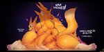 2020 anthro anus artist_name bandai_namco big_butt butt canid catcouch dialogue digimon digimon_(species) digital_media_(artwork) english_text female fur genitals googly_eyes group heart_symbol hi_res humor mammal nude pussy renamon simple_background tail text yellow_body yellow_fur