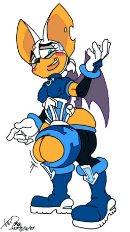 alternate_costume anthro ball_bra ball_cleavage balls big_balls blush blush_lines boots bulge clothed clothing clothing_swap costume crossgender embarrassed femboy footwear ftm_crossgender genitals gloves hair handwear huge_balls humor hyper hyper_balls hyper_genitalia male pain ponytail shoes simple_background skimpy solo tight_clothing wide_hips wings xanderdwulfe netflix sega sonic_adventure sonic_prime sonic_the_hedgehog_(series) fan_character romeo_the_bat rouge_the_bat bat mammal