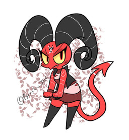 anthro boots chibi clothing dress female footwear footwear_only high_heeled_boots high_heels horn legwear mostly_nude red_body red_eyes shoes solo spade_tail tail thigh_boots thigh_highs lewdchuu hellaverse helluva_boss barbie_wire demon imp hi_res